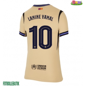 Barcelona Lamine Yamal #10 Bortatröja Kvinnor 2025-26 Kortärmad